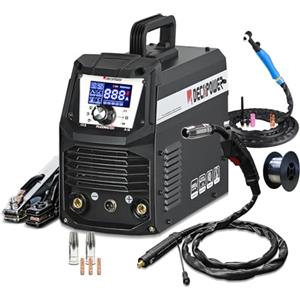 Decapower 220V Saldatrice 120A Arco Lift TIG FLUX MIG senza gas 3 in 1 Saldatrice filo senza gas Domestico (PACK 1)