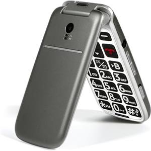 artfone G3 Grigio-4G Telefono Cellulare per Anziani丨Flip Telefoni Cellulari con Tasti Grandi丨2.4" Display丨Funzione SOS丨Volume Alto丨Chiamata Rapida丨Batteria da 1300 mAh丨Base di Ricarica丨Bluetooth丨USB-C