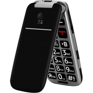 artfone G3 Nero - 4G Telefono Cellulare per Anziani丨Flip Telefoni Cellulari con Tasti Grandi丨2.4" Display丨Funzione SOS丨Volume Alto丨Chiamata Rapida丨Batteria da 1300 mAh丨Base di Ricarica丨Bluetooth丨USB-C
