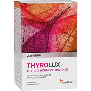 Sensilab Tiroide - Compresse di iodio - L-tirosina, Iodio, Selenio, Magnesio, Schisandra, Zinco- Nutrienti e minerali di origine vegetale - 60 capsule - Thyrolux Sensilab