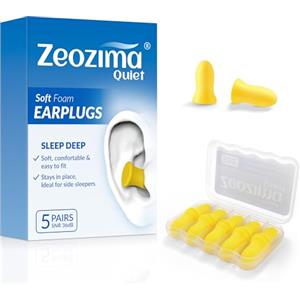Zeozima Tappi Orecchie Dormire - Protezione 36dB Doppia Densità Pro, Certificati ANSI per Voli, Chi Dorme di Lato, Concerti & Focus