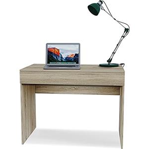 Arreditaly Scrivania Con Cassetto Tavolo Da Studio Salvaspazio Con Ripiano Ideale Studio Disegno Soggiorno Camera Salotto Ingresso Corridoio Tripoli 100 x 76 x 55.5 Cm (Rovere)