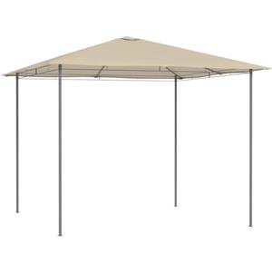 Bakaji Gazebo da Giardino 3x3 mt Struttura Tubolare in Acciaio Inox, 4 pali Rivestimento in Tessuto Oxford PVC Antipioggia Impermeabile Antivento Colore Beige Arredo Giardino Terrazzo Esterni (Sabbia)