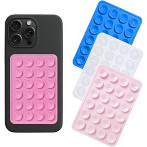 NJCXOLA 4 Pcs Supporti per Telefono a Ventosa in Silicone,Ventosa per Telefono,Versatili Autoadesivi a Ventosa, per Telefoni Cellulari,Silicone Porta Cellulare Auto,per Tutti i Modelli di Telefono,4 Colori