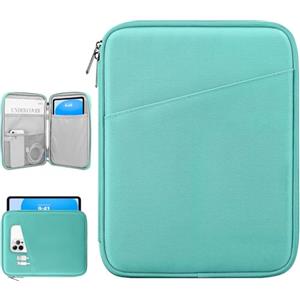 Dadanism 9-11" Custodia Protettiva Borsa Tablet Per iPad (A16) 11", iPad Air 11" M4/M3, iPad Pro 11" M5/M4, iPad 10a Gen 10,9", iPad 9/8/7a Gen 10,2", Galaxy Tab A11+ 11", Tab M11 11",Blu Lago Chiaro