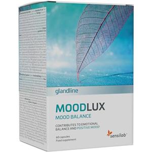 Sensilab Integratore per l'Umore con Zafferano, Rodiola, Ginkgo, L-Tirosina, Magnesio e Selenio - 60 Capsule - MoodLux - Sensilab
