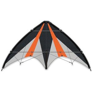 GÜNTHER FLUGSPIELE 1028 - Aquilone Sportivo a sterzo Synergy 125 GX, Vela in Poliestere Ripstop, con Due Bobine a sterzo e Corde, Dimensioni Circa 125 x 54 cm, Adatto a Bambini dai 10 Anni in su