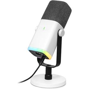 FIFINE USB Gaming Microfono Dinamico per PC PS4 PS5, XLR Micrófono Streaming per Podcasting, Cardioide Microphone per Registrazione Vocale