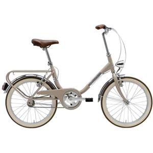 Adriatica Bazam - Bicicletta City Bike Unisex 20 Funny Vintage, Cambio Monomarcia a 1 Velocità, Telaio in Acciaio, Taglia 38, Nocciola