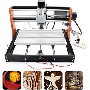 RATTMMOTOR Macchina fresatrice CNC, UPGRADE 3018-Pro CNC Fresa e Incisore, 3 assi CNC Router GRBL Controllo, con CNC Controllo Offline, con Limitatore Asse X/Y/Z + Funzione Arresto di Emergenza, per