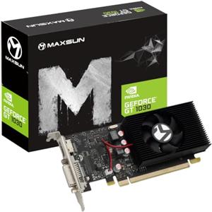 maxsun Scheda Video MAXSUN Nvidia GEFORECE GT 1030 2GB GDDR5 64-bit Scheda grafica a basso profilo GPU PCIe 3.0 DirectX 12 ITX HDCP Ready