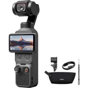 DJI Osmo Pocket 4 Combo Standard, fotocamera stabilizzata tascabile per vlog, CMOS da 1″ e 4K/240fps, stabilizzazione a tre assi, 107 GB di memoria integrata (Standard Combo)