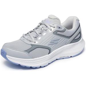 Skechers Go Run Consistent 2.0 Advantage, Scarpe da Ginnastica Donna, Gray Leather/Lavender Trim, 41 EU