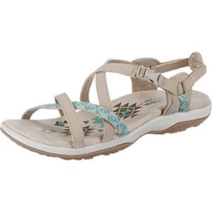Skechers Reggae Slim - Vacay, Sandali Donna, Brown Chocolate, 37 EU