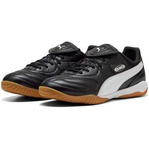 PUMA Scarpe da Calcio Unisex King Liga It, Puma Black Puma White Puma Silver, 40.5 EU