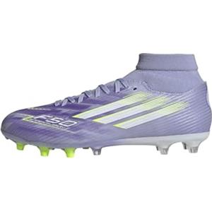 Adidas Donna F50 SPARKFUSION League W Mid Firm Ground/Artificial Ground Football Boots, Violet Tone/Lucid Lemon/Purple Rush, 47 1/3 EU