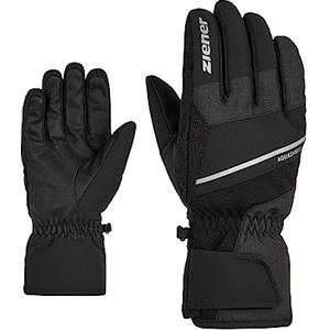 Ziener GEZIM - Guanti da sci da uomo, per sport invernali, impermeabili, traspiranti, nero tec, 9