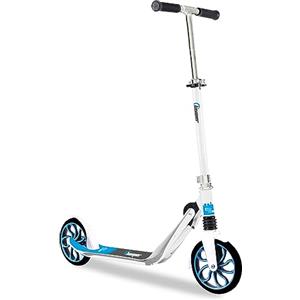Beeper - Monopattino per adolescenti e adulti da 8'' Ruote con sospensione anteriore City Scoot con o senza freno anteriore - con freno anteriore, colore - bianco