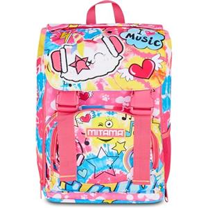 Mitama Zaino Estensibile 4 Zip, CATROCK, Fucsia, Maxi Capienza, Doppio Scomparto, Schienale Preformato, Bambina, Scuola Elementare