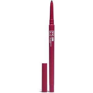 3INA MAKEUP - The Automatic Lip Pencil 390 - Viola scuro - Matita Labbra Viola scuro Lunga Durata Retrattile - Matita Labbra Waterproof - Lip Liner con Temperino - Vegan - Cruelty Free