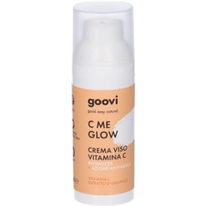 Goovi, C Me Glow, Crema Viso con Vitamina C, Idratante, Rivitalizzante e Antiossidante, con Ingredienti di Origine Naturale, Rende la Pelle più Uniforme e Radiosa, 30 ml