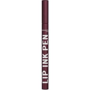 Rimmel London, Thrill Seeker Lip Ink Pen, 230 Urban Stain, Rossetto, Lip Tint, Applicatore di precisione a penna, A prova di bacio e no-transfer, Colore modulabile, Formula vegana, 1,7 ml