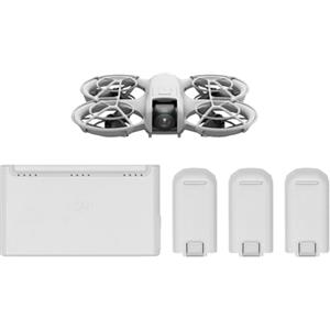 DJI Neo Combo Tre batterie, mini drone con fotocamera UHD 4K per adulti, 135g drone che vola da solo e ti segue, decollo dalla mano, tracciamento del soggetto, QuickShot, (senza radiocomando)