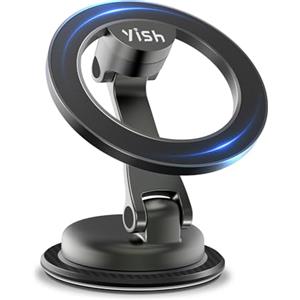 YISH Porta Cellulare Auto Magnetico Supporto Telefono Auto, 34x N52 Porta Telefono Supporto con iPhone 17 16 15 14 13 12 All Smartphones