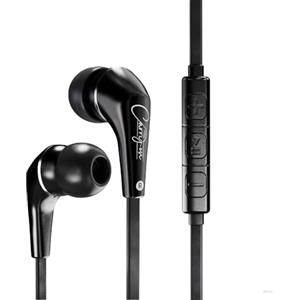 Carry-on Auricolari con filo EB50, cuffie con filo e microfono, jack da 3,5 mm, antigroviglio, custodia da trasporto, per iPad, computer, laptop, tablet, telefono, videogiochi - nero