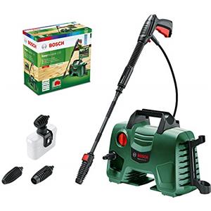 Bosch Home and Garden 06008A7901 Idropulitrice 3 Ugelli, Alta Pressione, Filtro Trasparente, Verde Nero, Cavo e Tubo Flessibile 5 m, 350 L/h, 40.10 x 37.60 x 20.20 cm