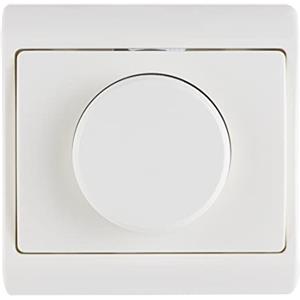 REV Interruttore dimmer STANDARD, dimmer da incasso, interruttore della luce da 300W per lampade a incandescenza e alogene ad alta tensione, bianco