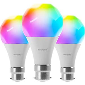 Nanoleaf Essentials 3 Lampadine LED B22 RGBW Smart e Dimmerabile - Luci Led 16M Colori Thread & Bluetooth, Funziona con Google Home Apple, Sincronia Musica e Monitor, Decorazioni Casa e Gaming