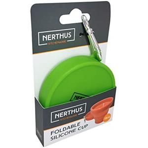 Nerthus FIH 455 bicchiere silicone pieghevole 150 ml viaggio camping