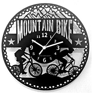 Instant Karma Clocks | Orologio da Parete Mountain Bike | Design Sportivo | Arredo Decorativo per Ciclisti | Regalo Originale per Amanti dell'Outdoor