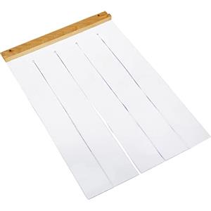 Ferplast Porta per cuccia cani modello DOMUS MEDIUM e CANADA 2, Portina per cucce da esterno, Pvc trasparente antipioggia, vento, freddo, 27,5 x h 42 cm