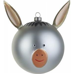 Alessi Pallina per Albero di Natale, Asinello, Set da 4