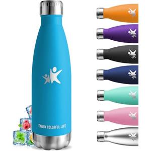 Grsta Borraccia Termica, Borraccia 750 ml, Senza BPA, Bottiglie Acciaio Inox, Senza Perdite, Bottiglia Termica, Acciaio Inossidabile 18/8, Borraccie Metallo, per Corsa, Campeggio, Fitness, Escursionismo