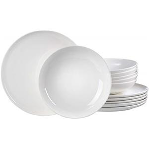 Ritzenhoff & Breker Skagen - Servizio da tavola 12 pezzi, colore: Bianco