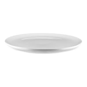 Alessi Itsumo NF07/1 - Piatto Piano di Design, Uso Quotidiano, Estetica Minimale, in Porcellana Bianca, Diametro 27 cm
