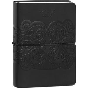 COMIX U YOURSELF - Agenda Giornaliera Mini 2025-2026, Diario 16 Mesi, con Copertina Morbida Termovirante, Elastico e 448 Pagine, Ideale per Scuola e Università, 11x15.3 cm, Nero