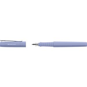 Faber-Castell 241007 Penna Stilografica Poly Pen Asta Iris Pallido, Pennino Fine, Progettata in Plastica Riciclata Con Impugnatura Ergonomica, Scrittura Fluida, Ideale Per Studenti