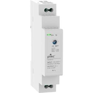 Plikc - Alimentatore switching modulare tensione regolabile (5Vdc - 2,4A - 12W)