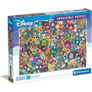 Clementoni - 39830 - Impossible Puzzle - Disney Emoji - 1000 Pezzi - Puzzle Adulti, Orizzontale, Puzzle Difficile, Divertimento Per Adulti, Made In Italy