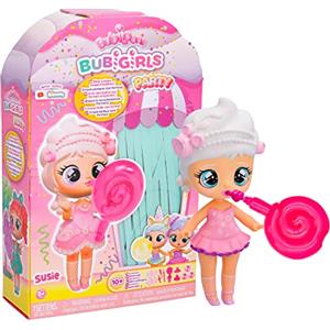IMC Toys Bubiloons Bubigirls Susie - Bambola da Collezione con Palloncini Gonfiabili e 12 Accessori, per Bambini 5 Anni