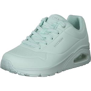 Skechers Uno Calci Gelidi, Scarpe da ginnastica Donna, Finiture In Tessuto Durabuck Menta, 40 EU