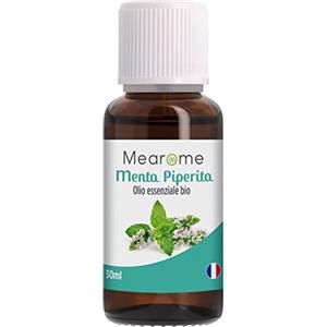 Plastimea Olio Essenziale di Menta Piperita | 100% Puro e Bio | Contro Alitosi e Mal di Testa | Repellente | Certificato OEBBD, OECT | 30 ML
