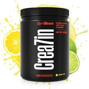 GymBeam - Crea7in: Miscela di Creatina Monoidrato e Creatina in Polvere, Multicomponente con 7 Tipi di Creatina, L-Citrullina, Ginseng Siberiano per Massimizzare le Prestazioni (600 g, Lemon-Lime)