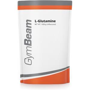 GymBeam L-Glutammina in Polvere, Amminoacidi Essenziali, Metodo di Fermentazione Delicato, Glutammina, Gusto Neutro, Sintesi Proteica nei Muscoli, Amminoacidi Essenziali in Polvere (Neutro, 1000 g)