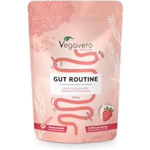 Vegavero Benessere Digestivo | Con Fibre Alimentari, 12 Miliardi CFU di Batteri Lattici, Psillio e Vitamine Gruppo B | Per Digestione, Microbioma e Gonfiore | Senza Additivi | Vegavero®