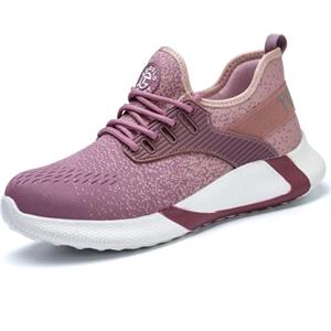 TQGOLD Scarpe Antinfortunistiche Scarpe da Ginnastica Unisex Leggere Antiperforazione Punta in Acciaio Comode Scarpe Sicurezza (Taglia 43EU,Blu)